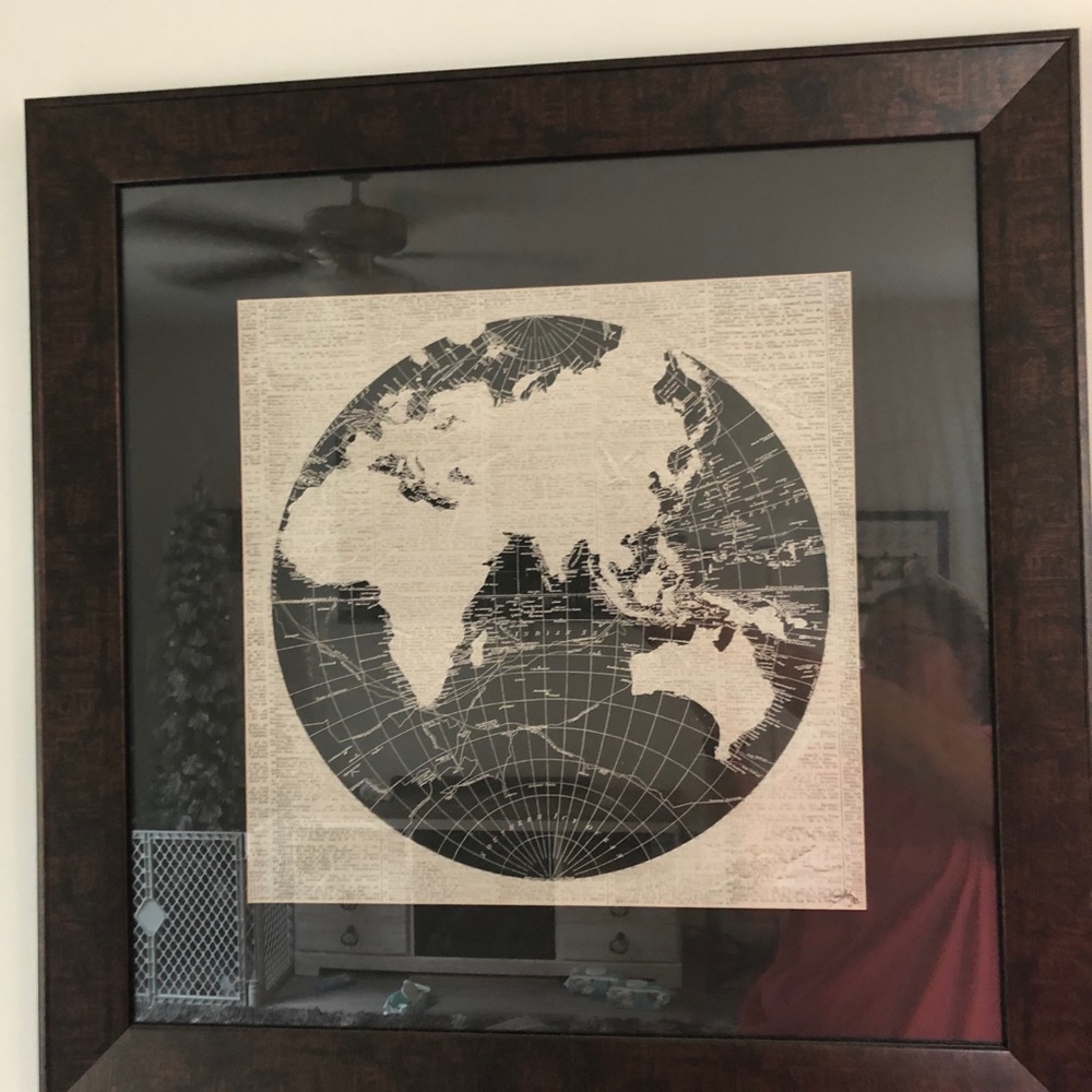 Rustic world map pictures